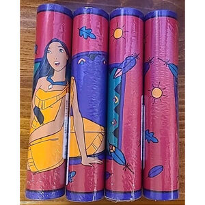 Lot Of 4 Disney Pocahontas Wallpaper Border 5 Yards Made In Canada Vintage NOS